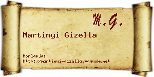 Martinyi Gizella névjegykártya